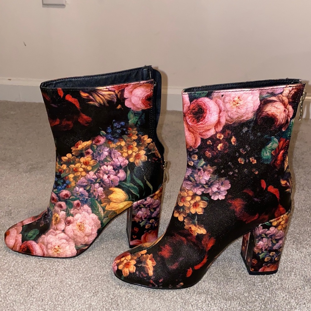 Floral booties